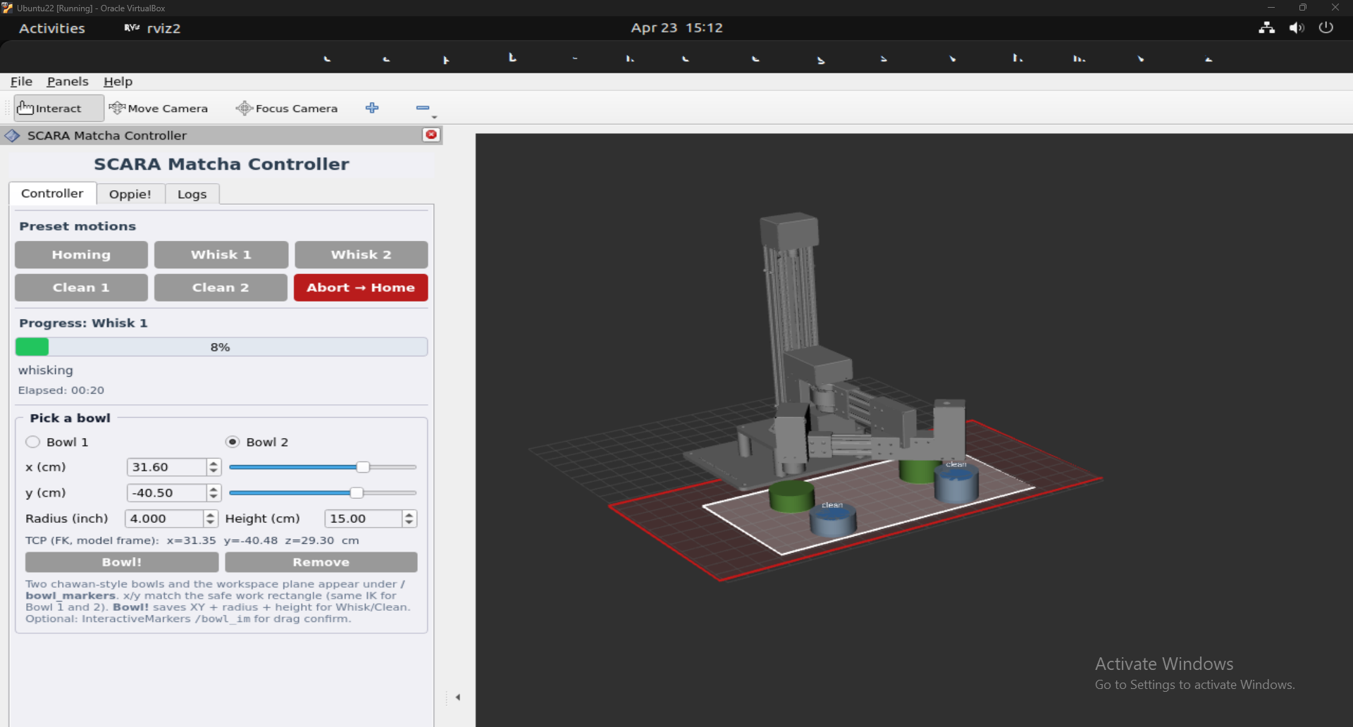 Robot Matcha V2 [CLW] — 4-DOF SCARA Matcha Robot