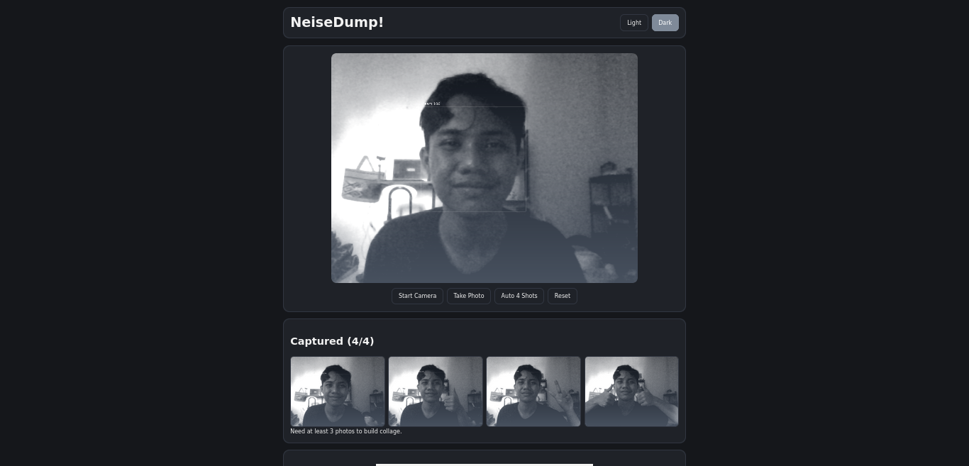 NeiseDump! — Local Web Photobooth